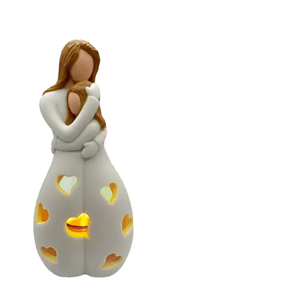 Dekorative Skulptur mit Teelichthalter – Symbol für Liebe und Verbundenheit