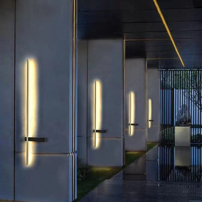 Solar-Wandleuchte aus Edelstahl mit LED-Beleuchtung für Garten und Außenbereiche