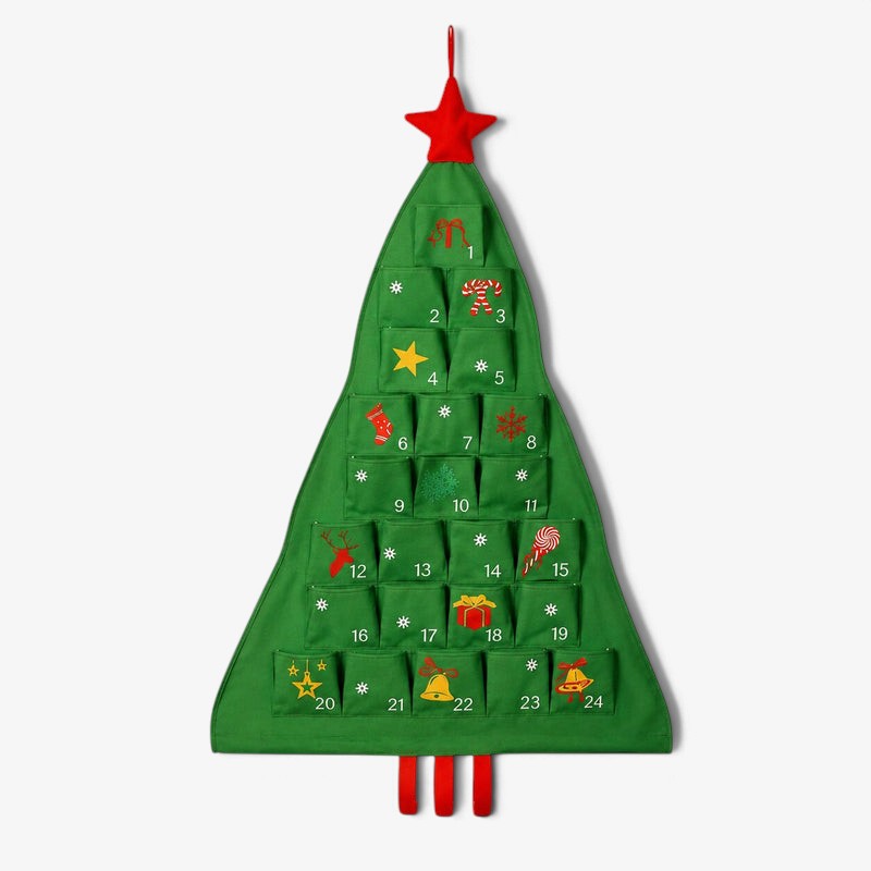 Adventskalender Weihnachtsbaum Stoff