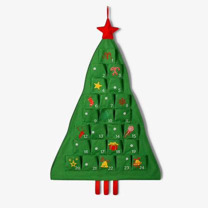 Adventskalender Weihnachtsbaum Stoff