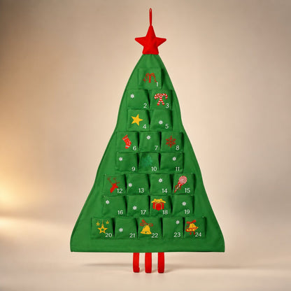 Adventskalender Weihnachtsbaum Stoff