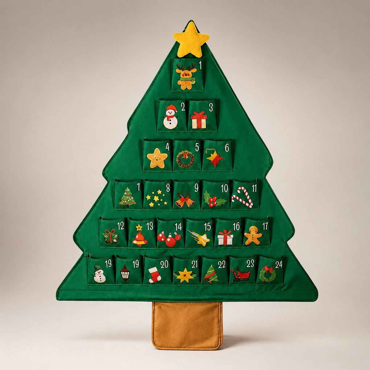 Adventskalender Weihnachtsbaum Stoff