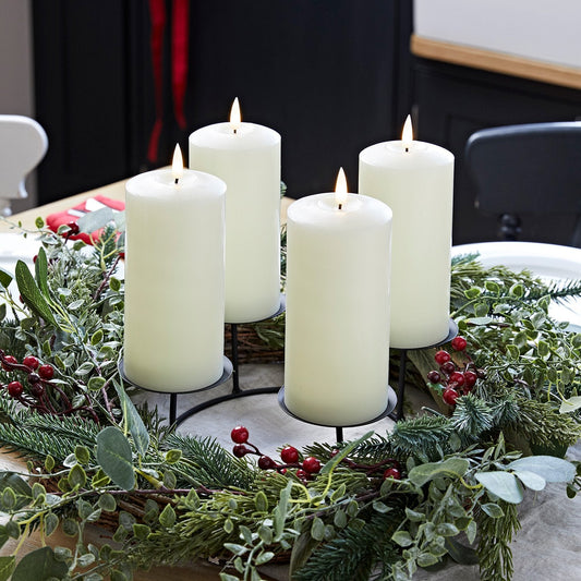 Adventskranz mit LED Kerzen