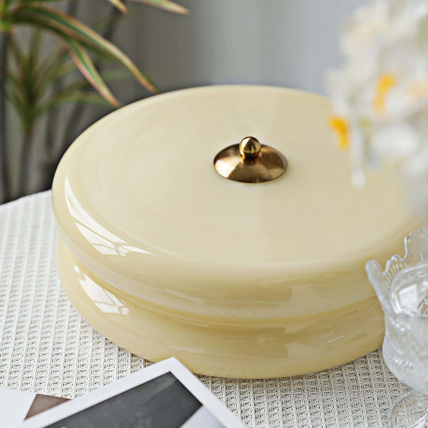 Art Deco Deckenleuchte mit integriertem LED-Licht für Wohnzimmer, Esszimmer und Flur