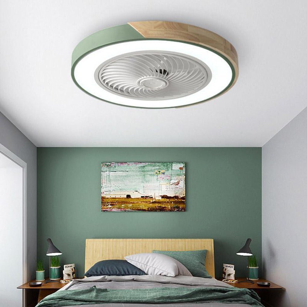 Deckenventilator ohne Blätter mit integrierter LED-Beleuchtung und Fernbedienung
