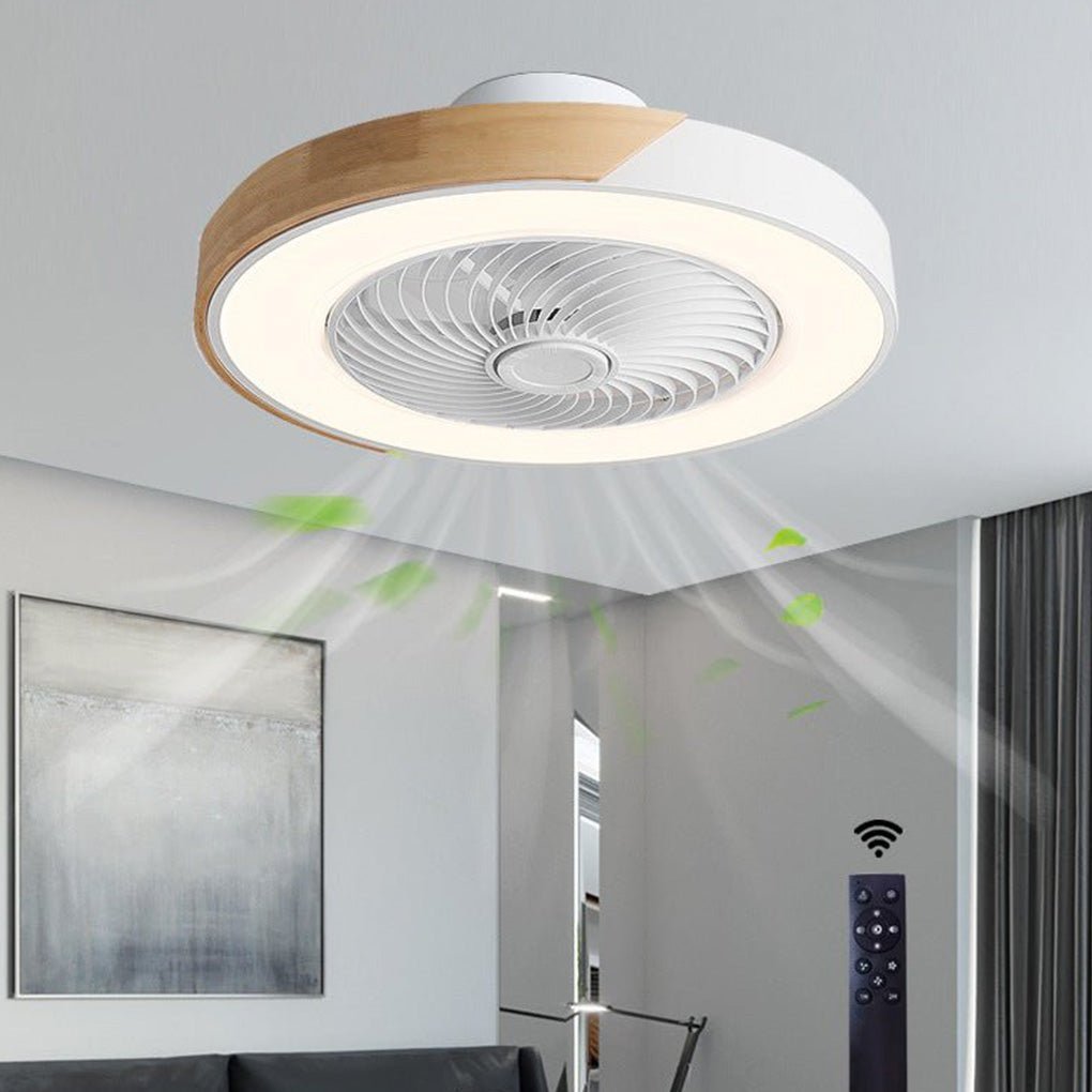 Deckenventilator ohne Blätter mit integrierter LED-Beleuchtung und Fernbedienung