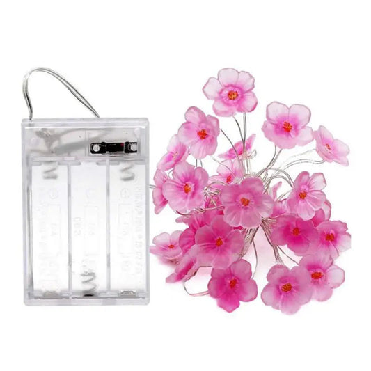 Blumen Lichterkette Kupferdraht