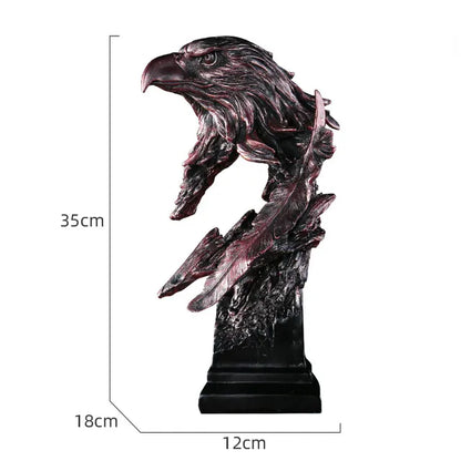 Bronze Adler Skulptur mit Detailliertem Design für Wohn- und Büroräume