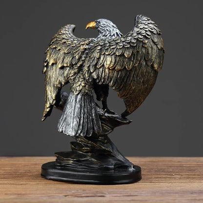 Bronze Adler Skulptur mit Detailliertem Design für Wohn- und Büroräume