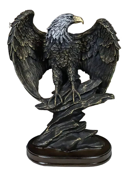 Bronze Adler Skulptur mit Detailliertem Design für Wohn- und Büroräume