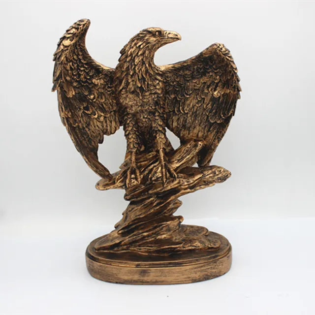 Bronze Adler Skulptur mit Detailliertem Design für Wohn- und Büroräume