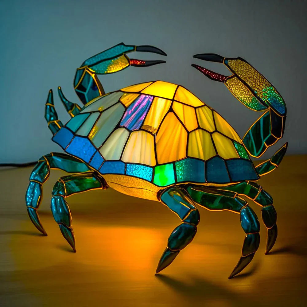 Tischlampe mit Tiermotiven und Glasdesign für stimmungsvolle Innenbeleuchtung