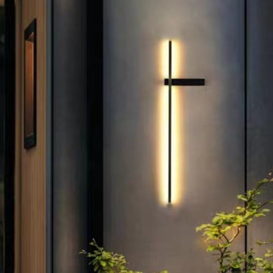 Solar-Wandleuchte aus Edelstahl mit LED-Beleuchtung für Garten und Außenbereiche