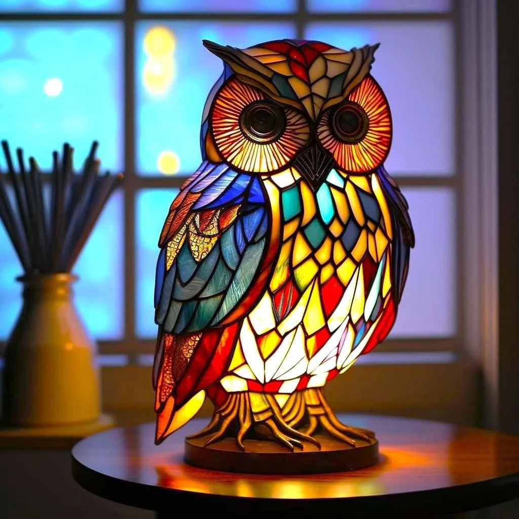 Moderne Tischlampe aus Metall und Glas mit warmweißer Beleuchtung für Wohnzimmer, Schlafzimmer und Büro