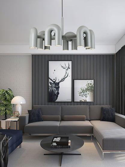 Modulare LED-Deckenleuchte mit verstellbaren Armen für individuelle Beleuchtung