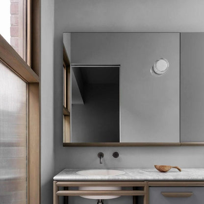 Runde LED-Wandlampe mit mattem Glasdiffusor für Schlafzimmer, Flur und Wohnzimmer