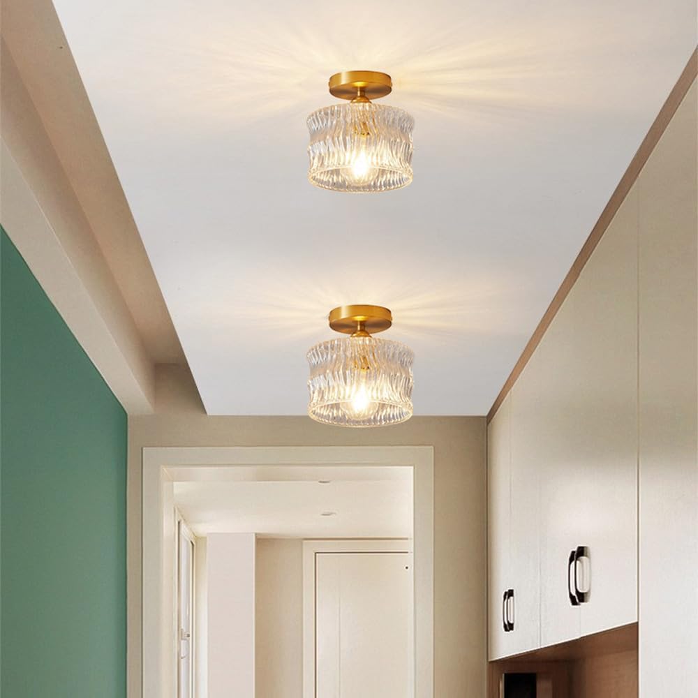 Deckenlampe Glas Retro