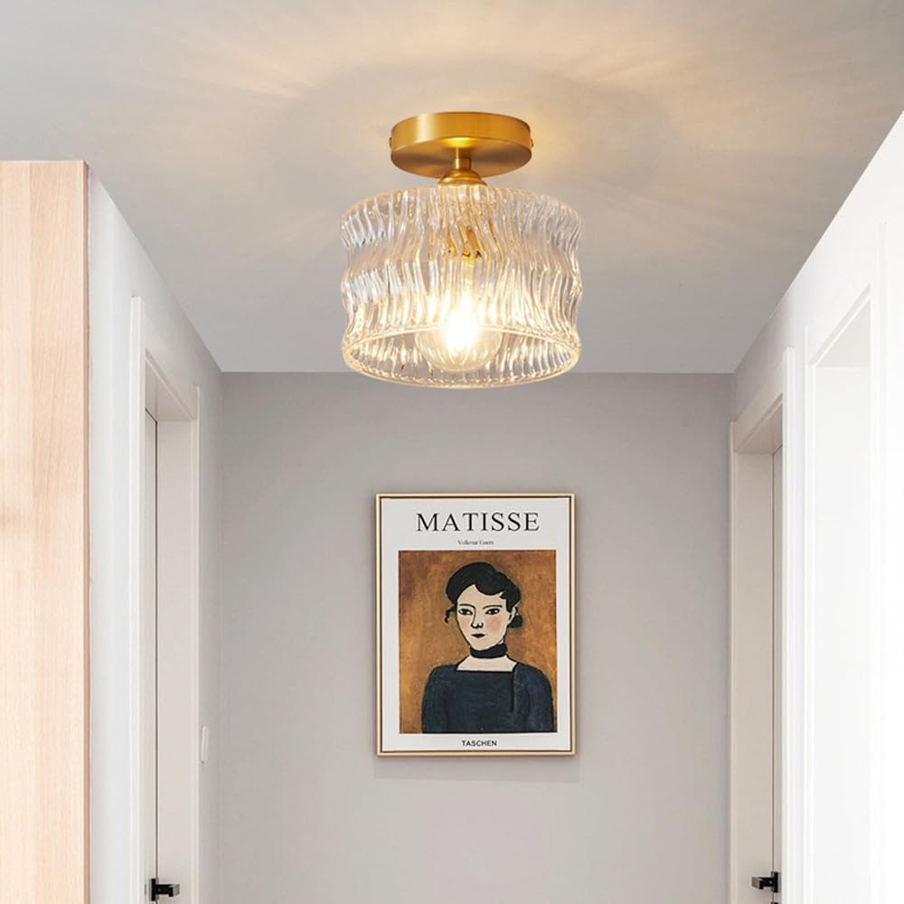 Deckenlampe Glas Retro