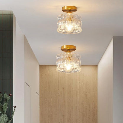 Deckenlampe Glas Retro