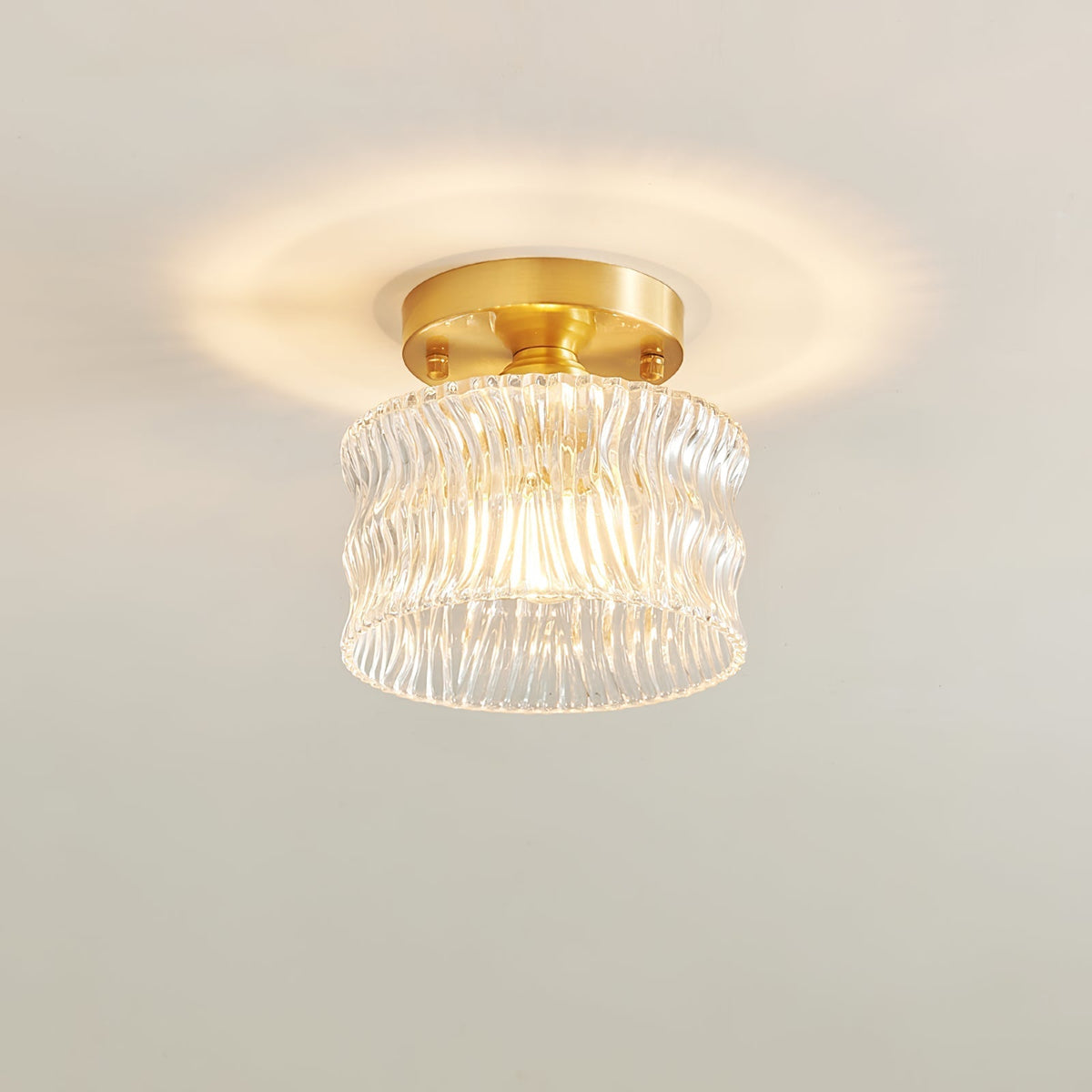 Deckenlampe Glas Retro