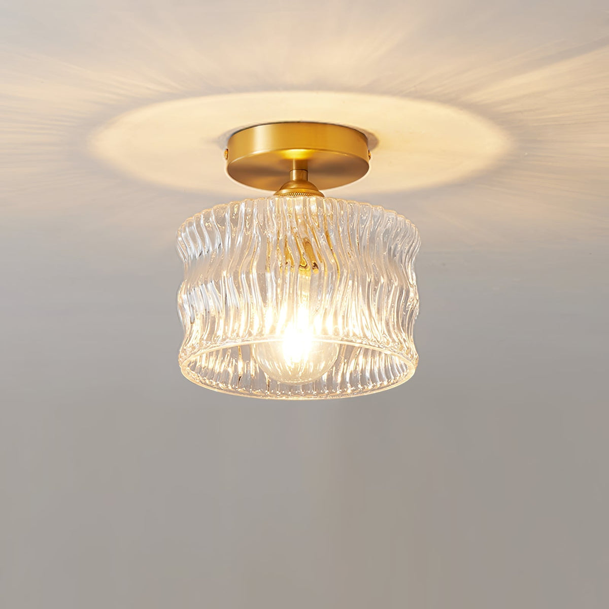 Deckenlampe Glas Retro
