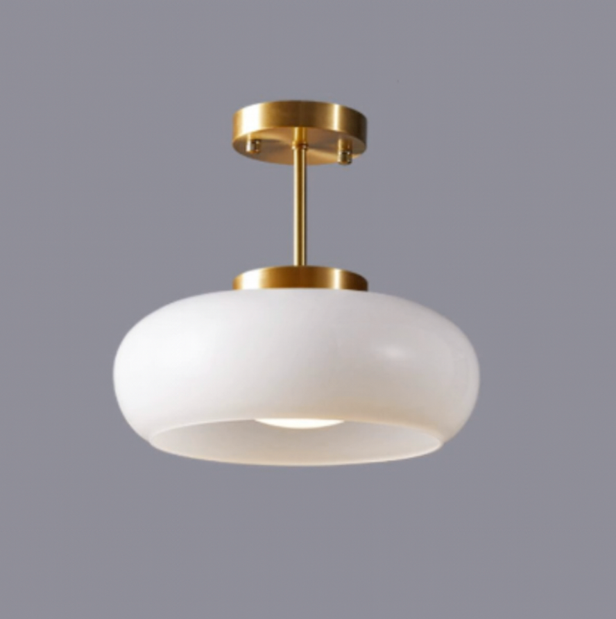 Deckenlampe runder Glasschirm