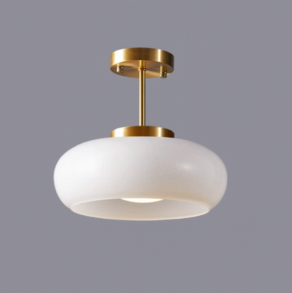 Deckenlampe runder Glasschirm
