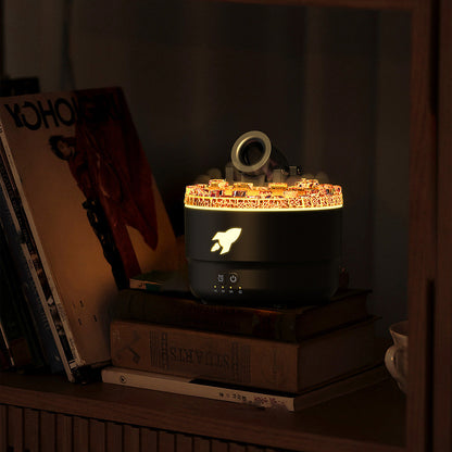 Luftbefeuchter mit LED-Beleuchtung und Aroma-Diffuser für Wohn- und Schlafzimmer