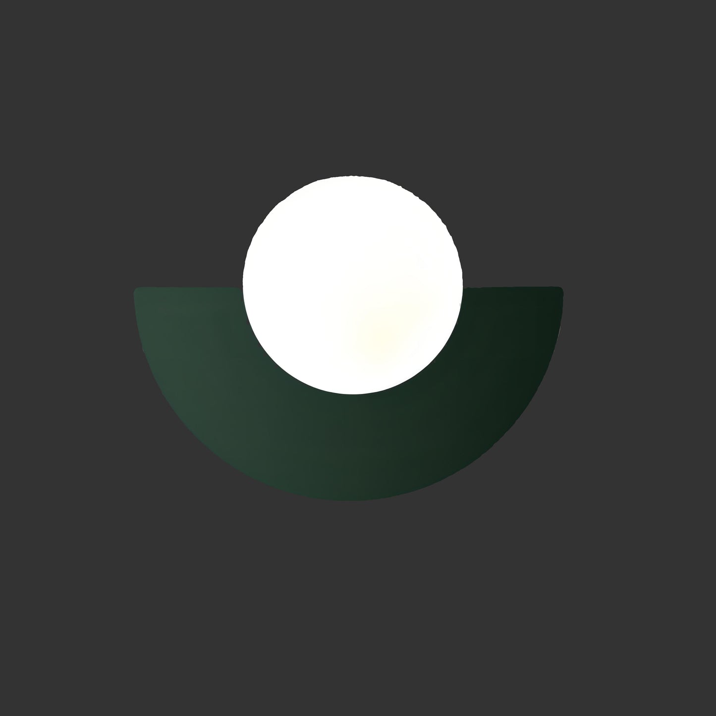 Halbkreis-Wandlampe mit LED-Beleuchtung für moderne Innenräume