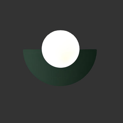 Halbkreis-Wandlampe mit LED-Beleuchtung für moderne Innenräume