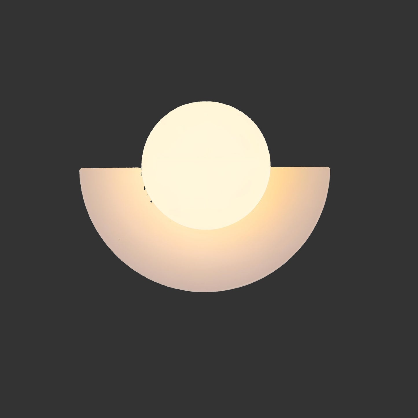 Halbkreis-Wandlampe mit LED-Beleuchtung für moderne Innenräume