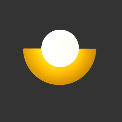 Halbkreis-Wandlampe mit LED-Beleuchtung für moderne Innenräume