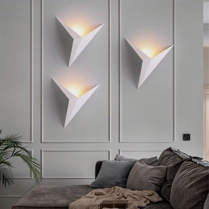 Wandleuchte aus Aluminium mit integriertem LED-Licht für modernes Wohndesign