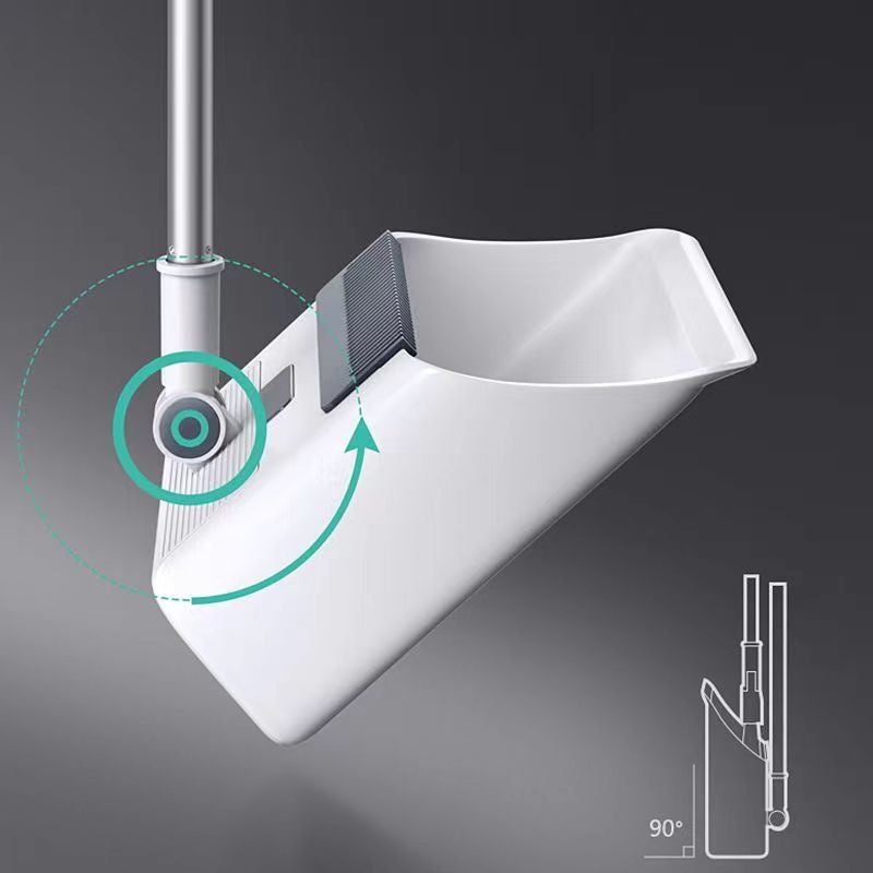 Multifunktionales Besen- und Kehrschaufel-Set mit langem Griff und integriertem Kamm