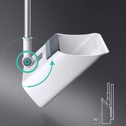 Multifunktionales Besen- und Kehrschaufel-Set mit langem Griff und integriertem Kamm