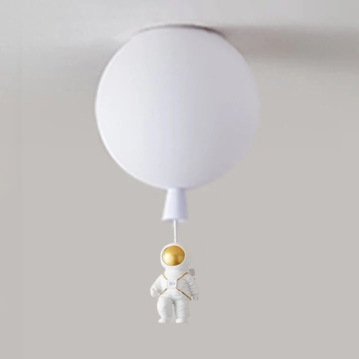 LED Deckenleuchte mit Mond- und Astronauten-Design für Kinder- und Schlafzimmer