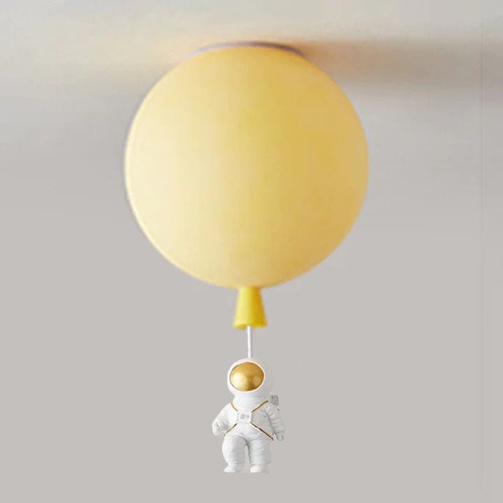 LED Deckenleuchte mit Mond- und Astronauten-Design für Kinder- und Schlafzimmer