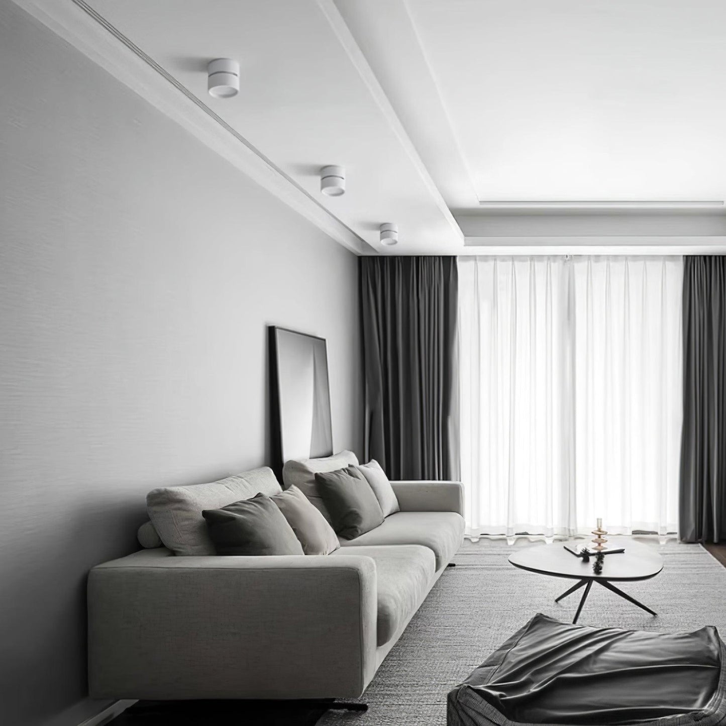 Surface LED Deckenleuchte mit Verstellbarem Lichtwinkel für Wohn- und Galerieräume