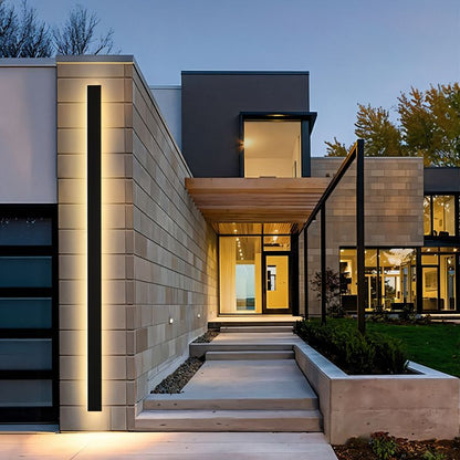 LED Wandlampe mit integriertem Licht und wetterfestem Design für Innen- und Außenbereiche