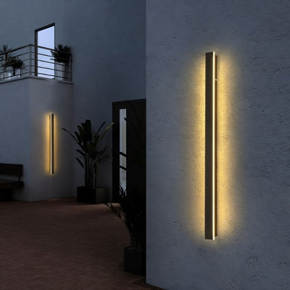 LED Wandlampe mit integriertem Licht und wetterfestem Design für Innen- und Außenbereiche