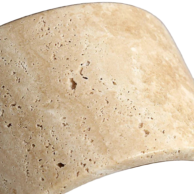 Japanische Deckenleuchte in Cremefarbe mit Marmor- und Holzelementen für Wohnzimmer und Schlafzimmer