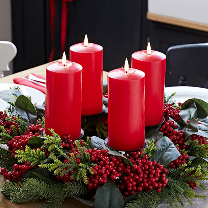 Kerzenständer mit 4 LED-Kerzen