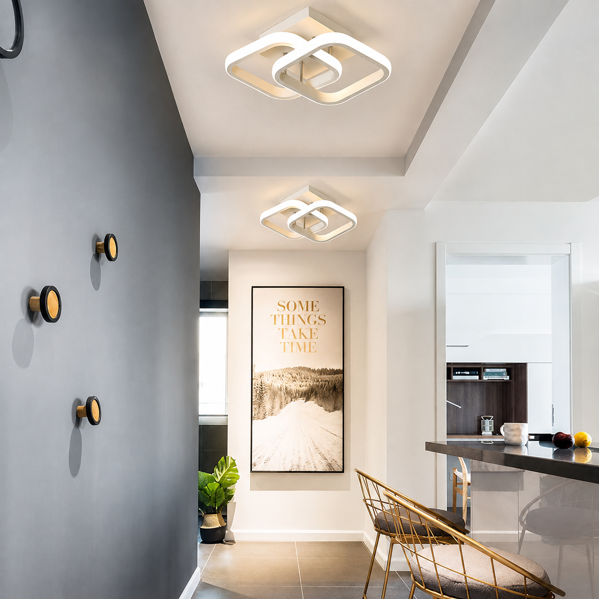 LED Deckenleuchte quadratisch