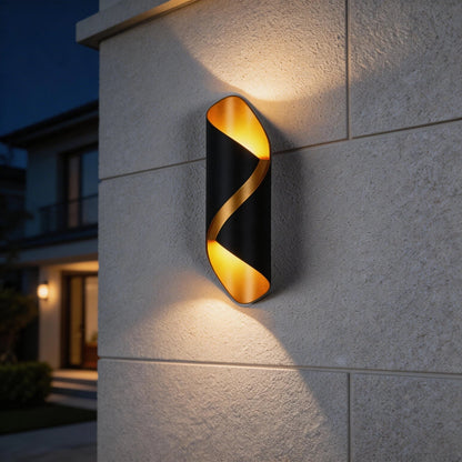 LED Wandleuchte Spiraldesign