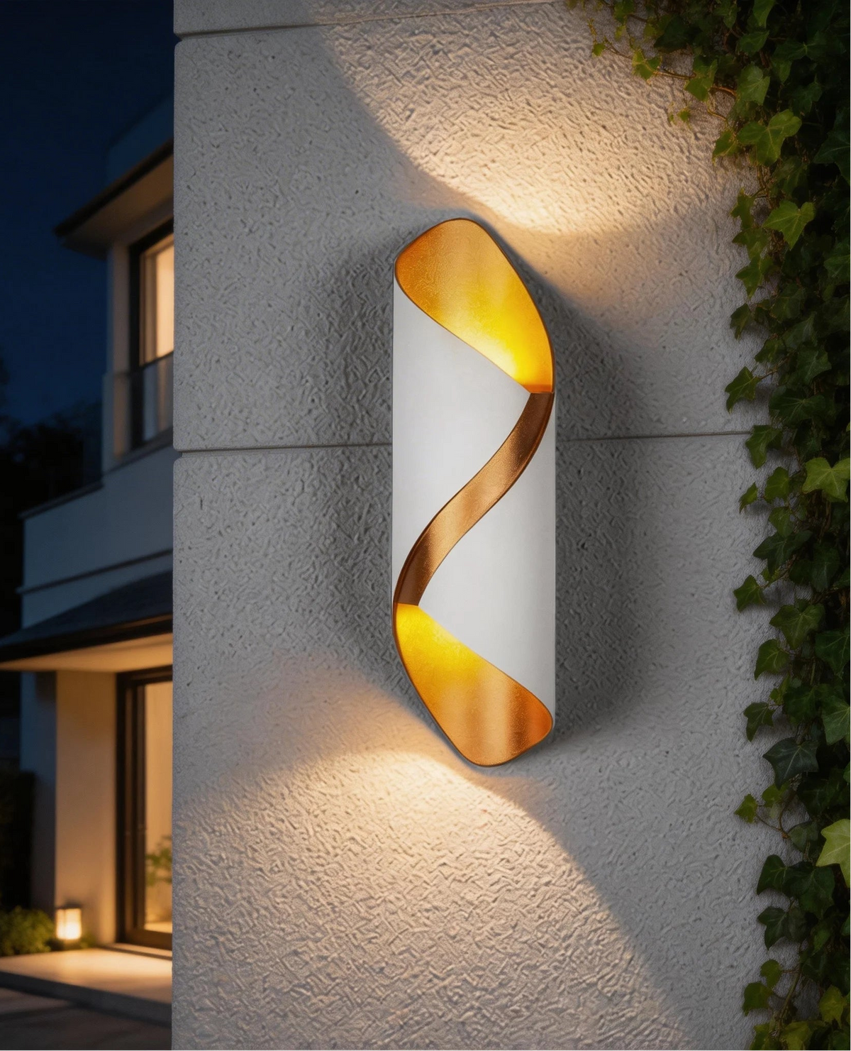 LED Wandleuchte Spiraldesign