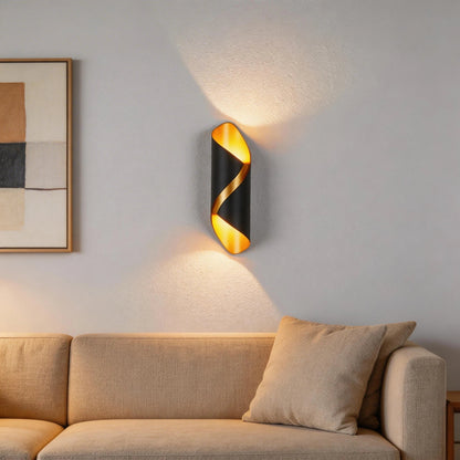 LED Wandleuchte Spiraldesign