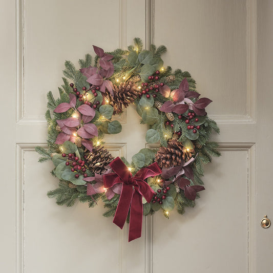 LED-Weihnachtskranz mit Timer