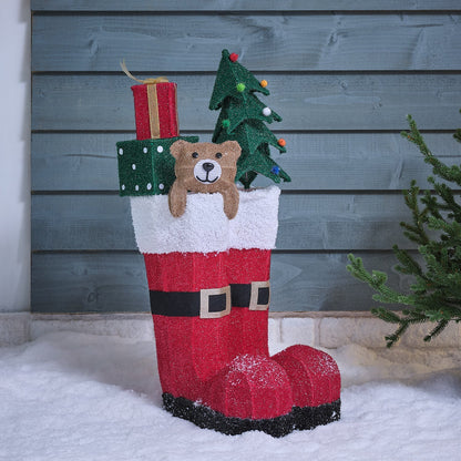 LED-Weihnachtsstiefel mit Geschenken