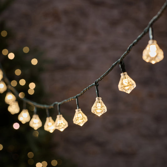 Lichterkette Diamant 15m