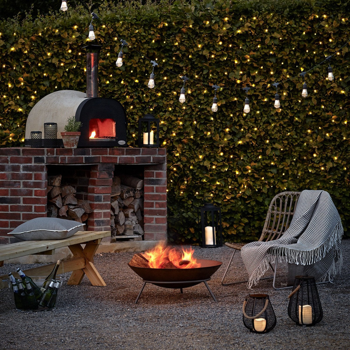 Lichternetz 280 LEDs warmweiß